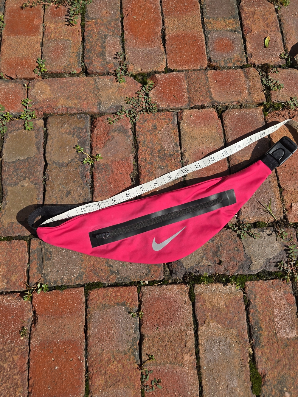 Nike Bright Pink Belt Bag with Reflective Swoosh